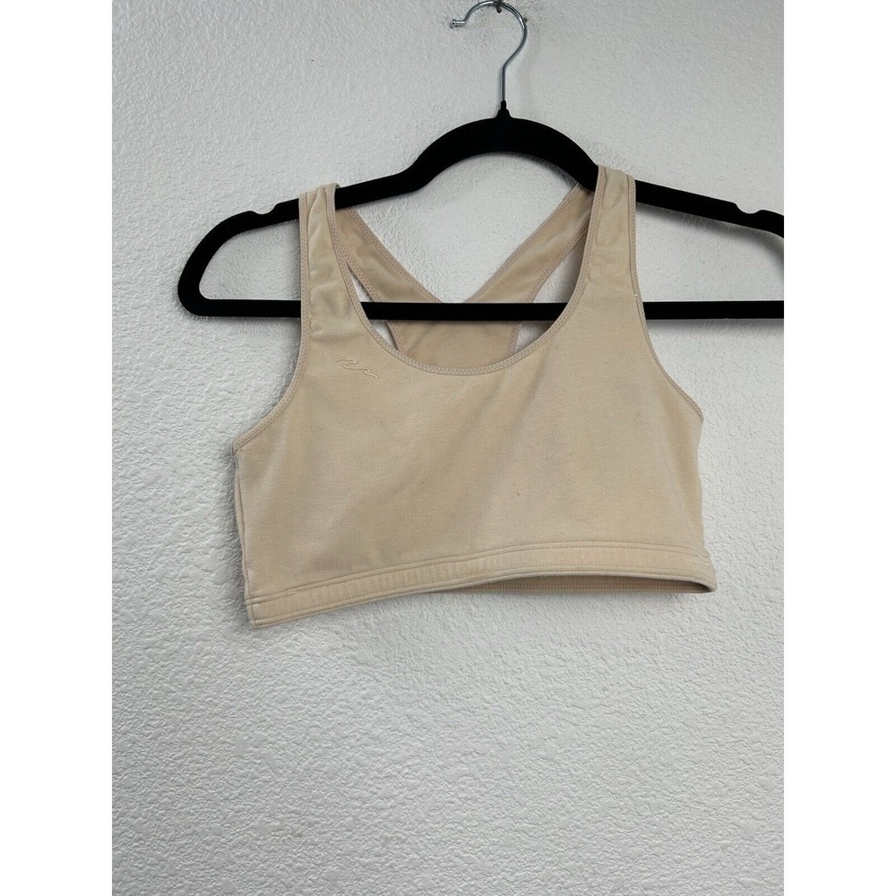 Vintage 80's JC Penny Adonna Sports Bra Size LARGE 34/36 ABC‎ Beige